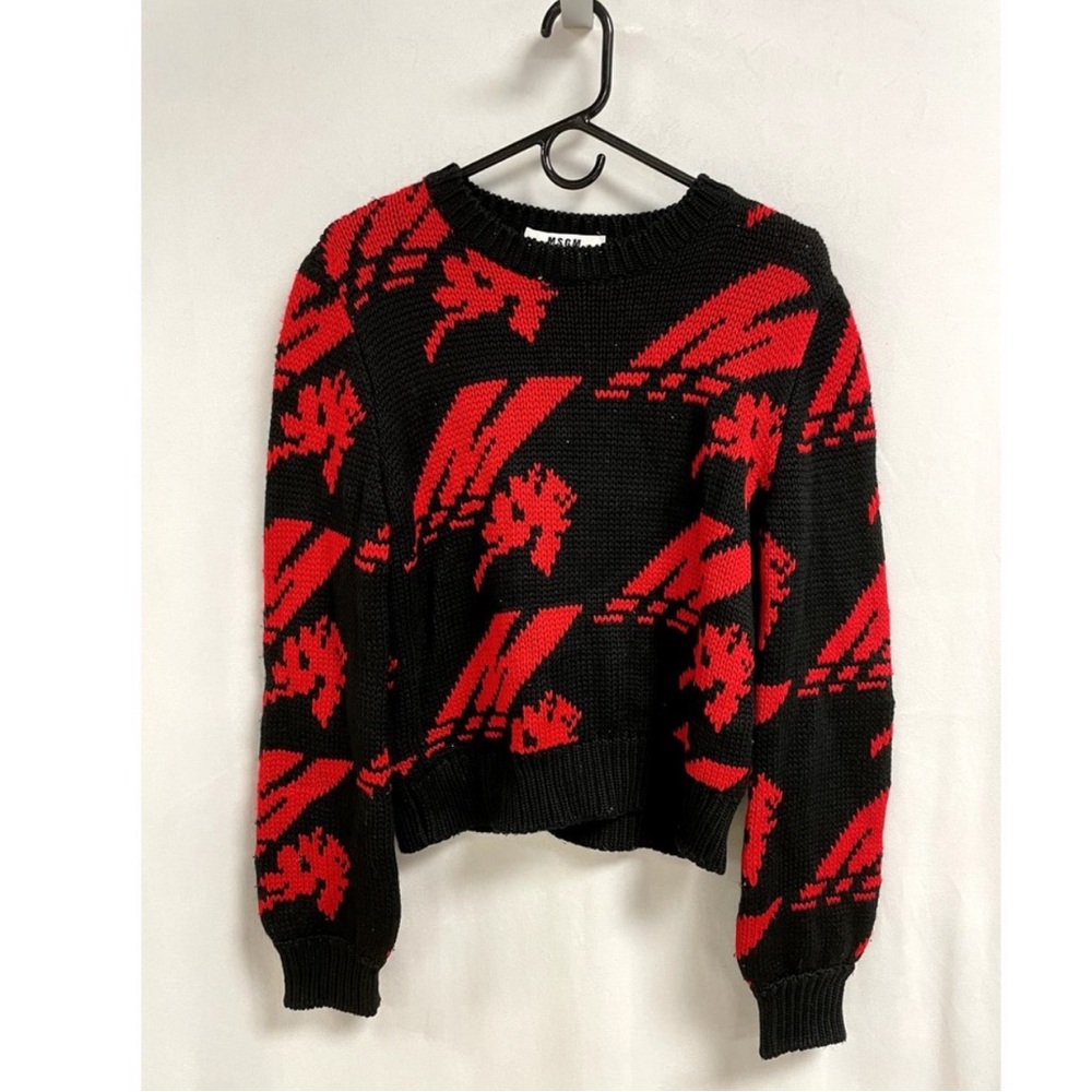 Msgmlogo Pattern Knit Sweater - image 5
